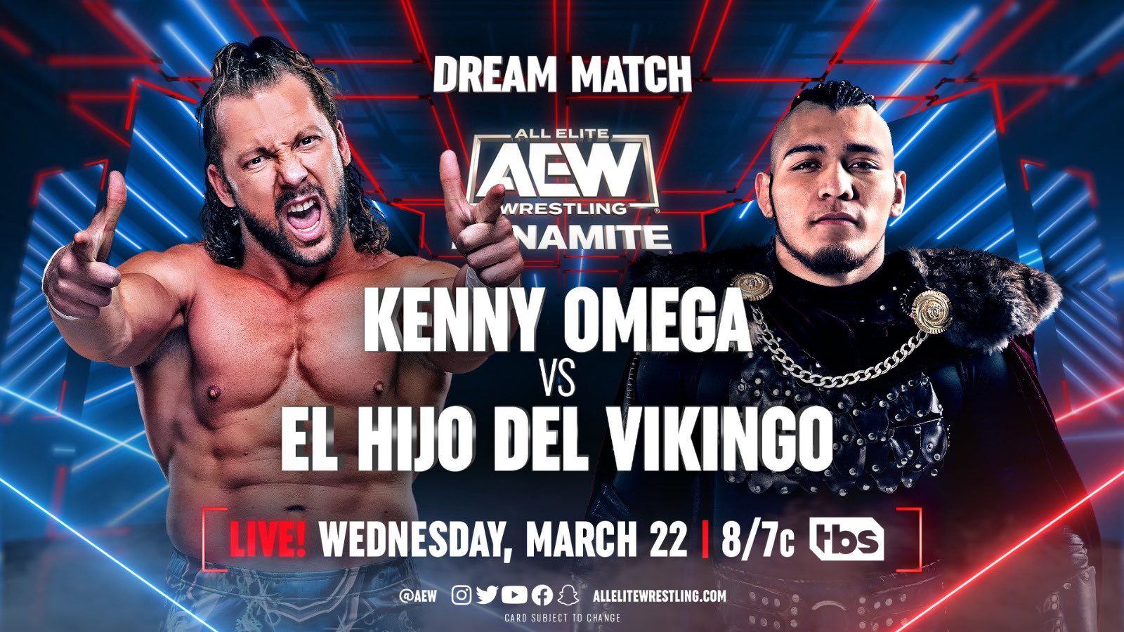 Kenny Omega vs. El Hijo Del Vikingo announced for AEW Dynamite